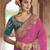 pink embroidered georgette saree with blouse