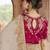 off-white embroidered georgette saree with blouse