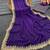 navy blue georgette sequin saree with blouse