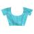 blue linen saree with blouse piece