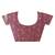 wine linen silk saree with blouse piece