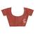 maroon Chanderi silk blend Saree With Blouse Piece