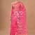 Pink Organza Jamdani silk blend Saree With Blouse Piece
