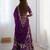 Purple Silk Zari And Dori Sequins Work Lehenga Choli