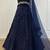 Blue Net Sequins And Dori Work semi stitch Lehenga Choli
