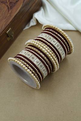Pearl & diamond bangle set 2