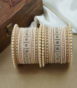 Pearl & diamond bangle set