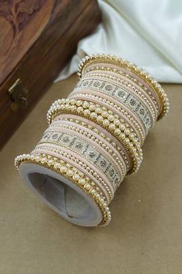Pearl & diamond bangle set 3