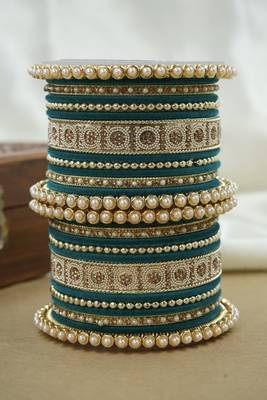 Pearl & diamond bangle set 2