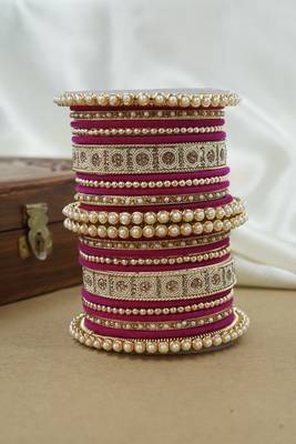 Pearl & diamond bangle set 2