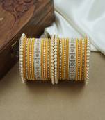 Pearl & diamond bangle set