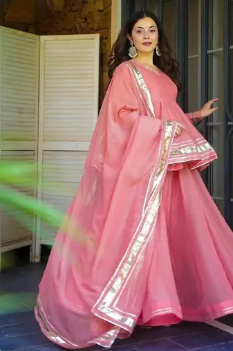 Floral Pink Sharara Suit Set With Dupatta Ethnic Wear Suit Set Festival Wear Dress