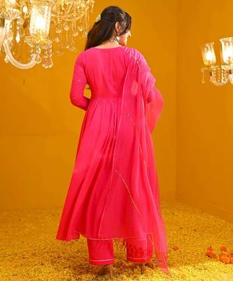 Stylish Cotton Suit Set With Dupatta Ethnic Wear Festival Wear Dress 5