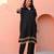Black Color Kurta With Bottom Gota Work Kurta Set Party Wear Dress