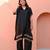 Black Color Kurta With Bottom Gota Work Kurta Set Party Wear Dress