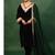 Bottle Green Velvet Gotta Work Kurta and Pant with Dupatta Wedding Wear Dress