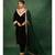 Bottle Green Velvet Gotta Work Kurta and Pant with Dupatta Wedding Wear Dress