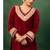 Red Color Velvet Heavy Suit Set Gotta Work Suit Set With Dupatta Wedding Wear Dress
