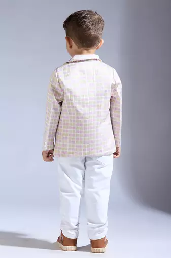 Multicolor printed satin jacket