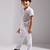 White embroidered cotton shirt