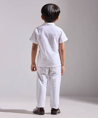 White embroidered cotton shirt 3