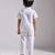 White embroidered cotton shirt