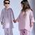 Purple embroidered silk kurta pyjama
