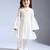 White plain silk co ord set