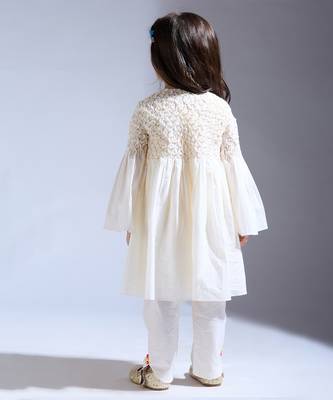 White plain silk co ord set 4