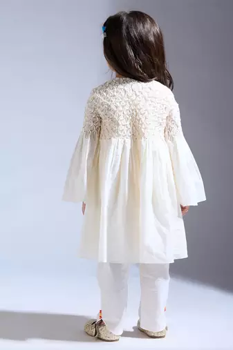 White plain silk co ord set