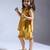 Yellow plain silk co ord set