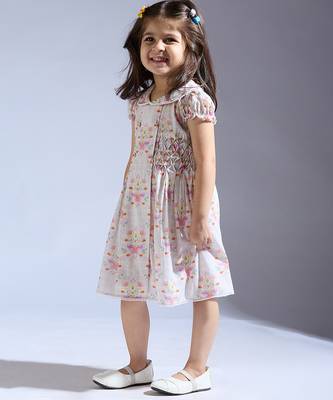 White printed cotton dress 2