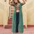 Green faux georgette badhni print with kutchi patche work navratri kurti