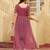 Maroon faux georgette badhni print with kutchi patche work navratri kurti