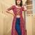 Maroon faux georgette badhni print with kutchi patche work navratri kurti