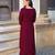 Elegant wine colored party wear embroidered stitched viscose pant style kurti suit with duppatta
