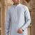Men's sky blue straight kurta with plain banarasi art silk and with lining