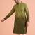 Men's green embellished kurta