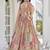 BEIGE CHINNON SILK DIGITAL PRINT & ZARI DORI EMBROIDERED PARTY BRIDAL INDIAN WEDDING FESTIVE SEMI STITCHED LEHENGA CHOLI