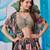 BLACK CHINNON SILK DIGITAL PRINT & ZARI DORI EMBROIDERED PARTY BRIDAL INDIAN WEDDING FESTIVE SEMI STITCHED LEHENGA CHOLI