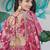 PINK CHINNON SILK DIGITAL PRINT & ZARI DORI EMBROIDERED PARTY BRIDAL INDIAN WEDDING FESTIVE SEMI STITCHED LEHENGA CHOLI