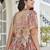 BEIGE CHINNON SILK DIGITAL PRINT & ZARI DORI EMBROIDERED PARTY BRIDAL INDIAN WEDDING FESTIVE SEMI STITCHED LEHENGA CHOLI