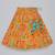 Mustard floral printed mirrow work and embroidered blouse with floral printed ghagara set