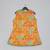 Mustard floral printed mirrow work and embroidered top with floral printed sharara set