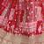 RED CHINNON SILK DIGITAL PRINT & ZARI DORI EMBROIDERED PARTY BRIDAL INDIAN WEDDING FESTIVE SEMI STITCHED LEHENGA CHOLI