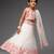 White embroidered organza lehenga set