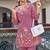 Darika cherry embroidery co-ord set