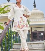 Darika slate embroidery co-ord set