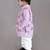 Lavender kurta with flower embroidery jacket with bottom  set