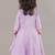 Lavender anarkali with flower embroidery with bottom set